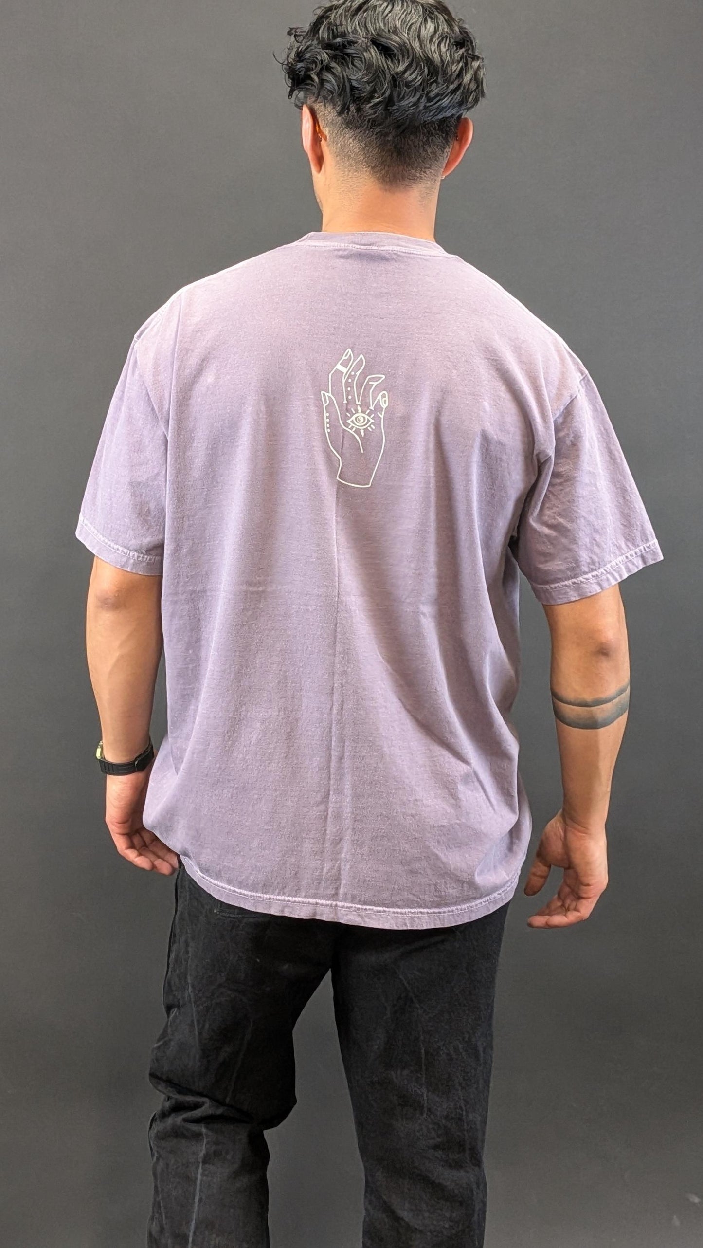 Reflective Trippy Eye Graphic Shirt: That Electric Touch