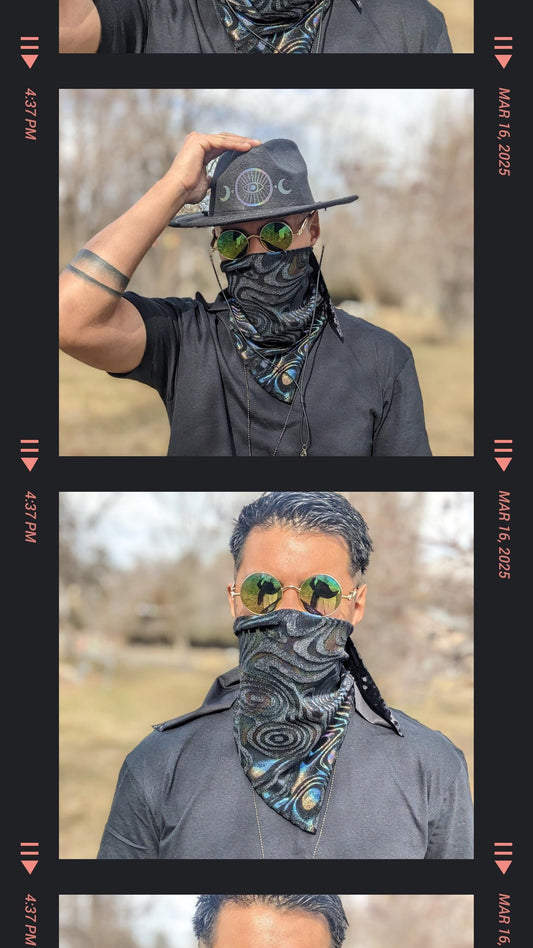 Holographic Swirl Bandana