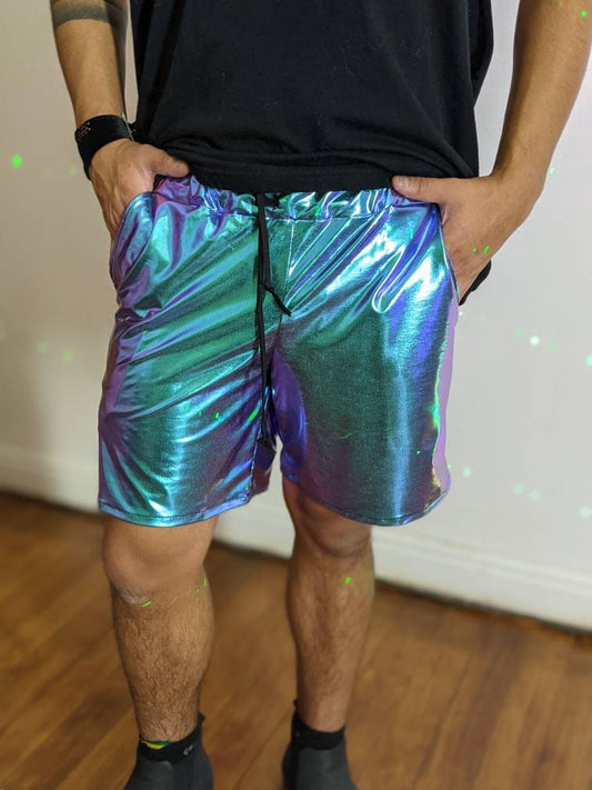 Electric Blue Drawstring Shorts