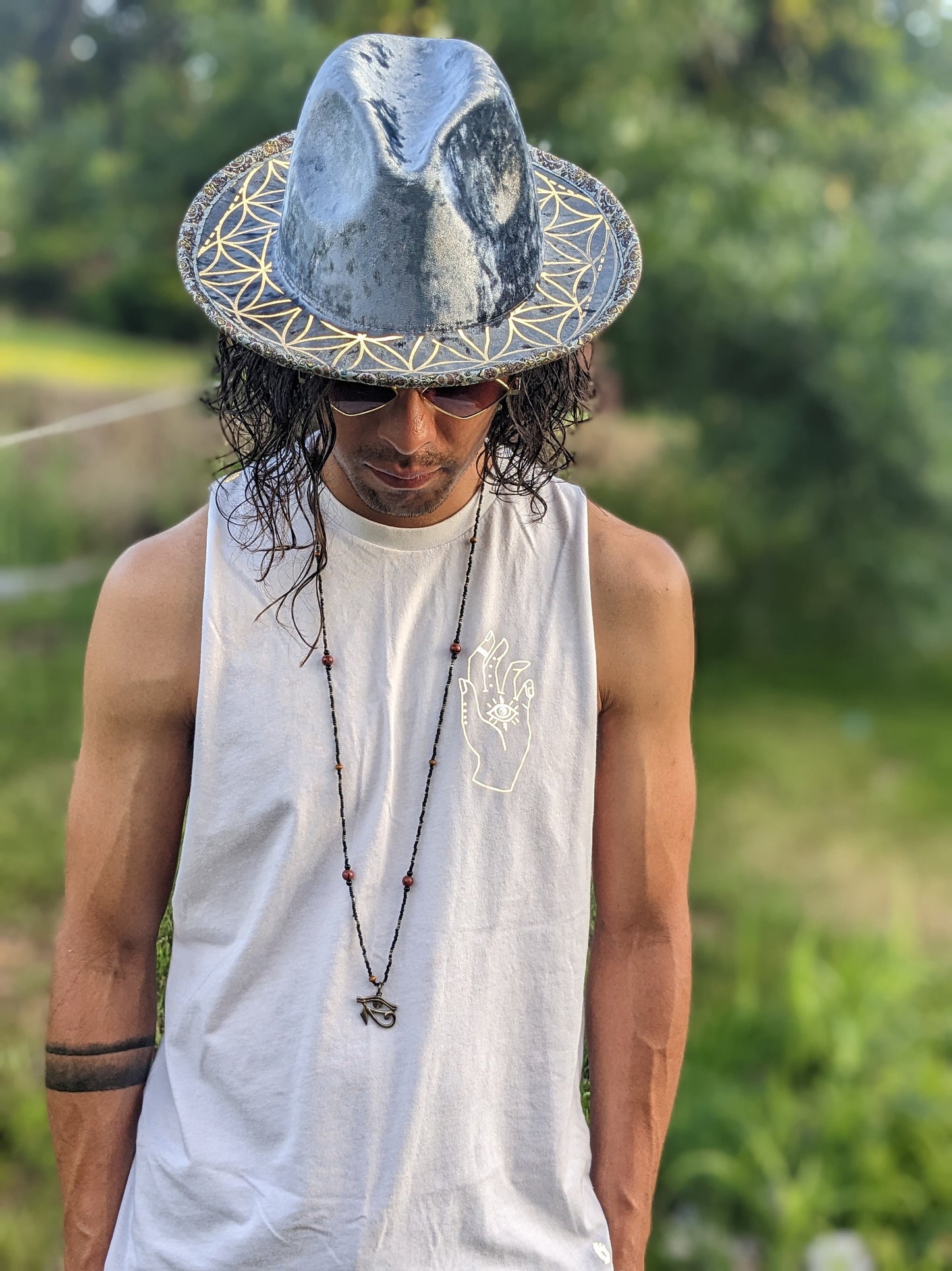 Reflective Chakra Cut Off Shirt