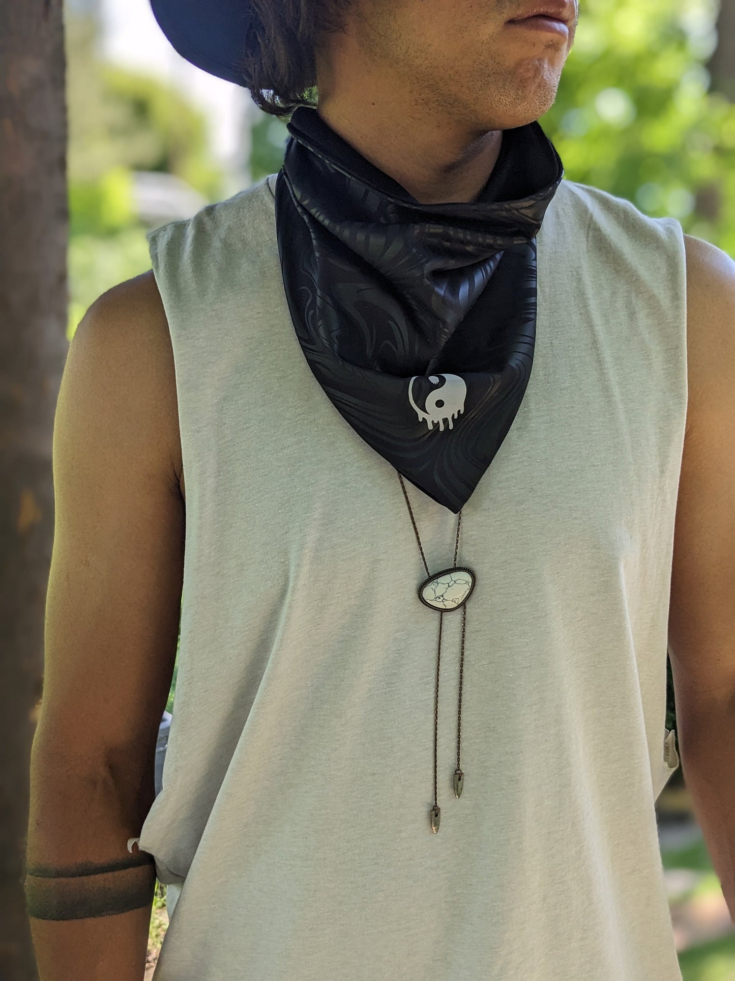 Reflective Yin Yang Bandana