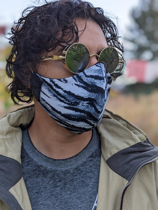 Zebra Print Face Mask