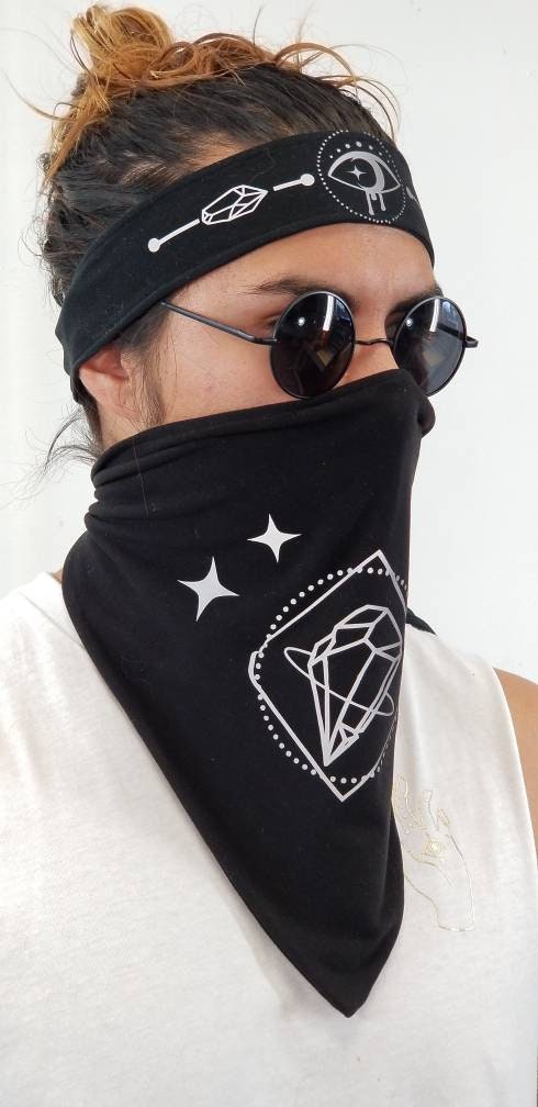 Reflective Dripping Eye Headband: Psychedelic Rave Festival Accessory