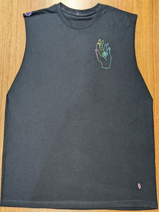 Reflective Chakras Cut Off Shirt