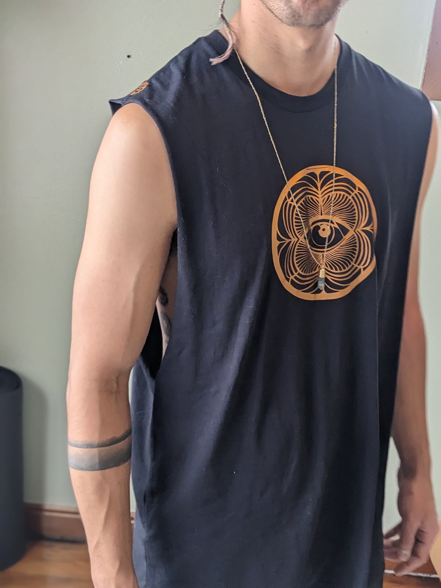 Mystic Ouroboros Eye Cut Off Tank
