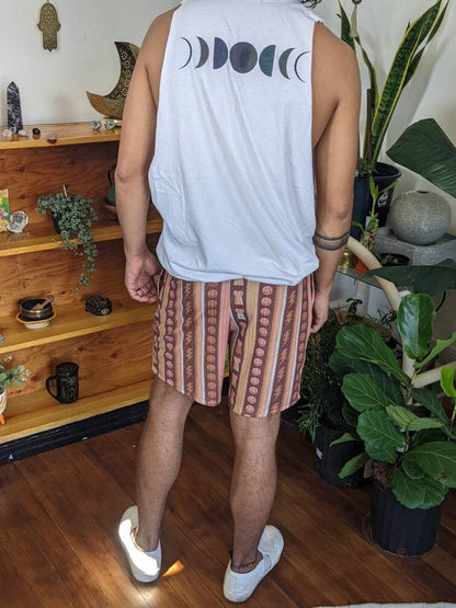 Retro Boho Drawstring Summer Shorts