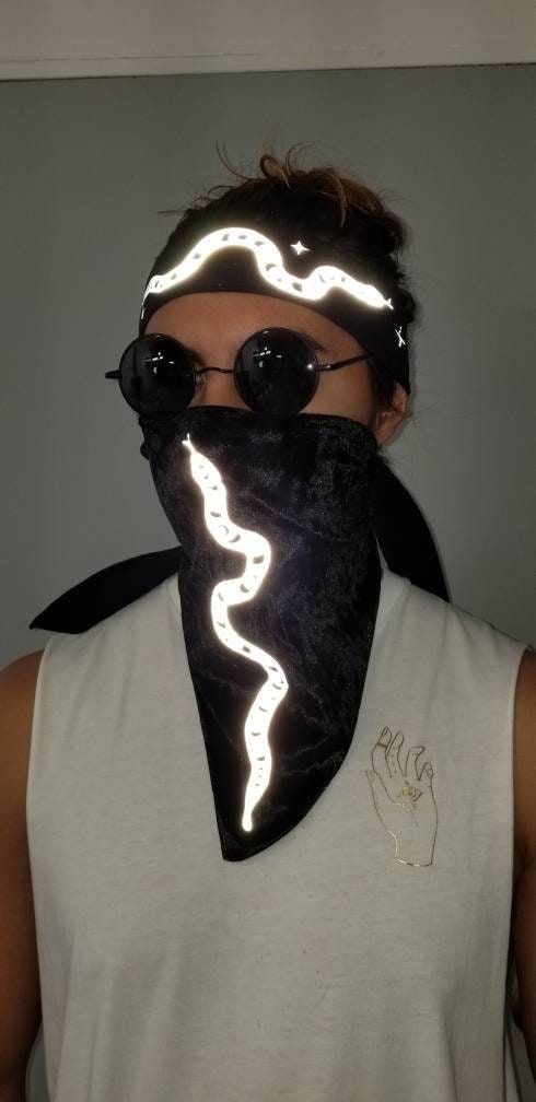 Reflective Snake Headband