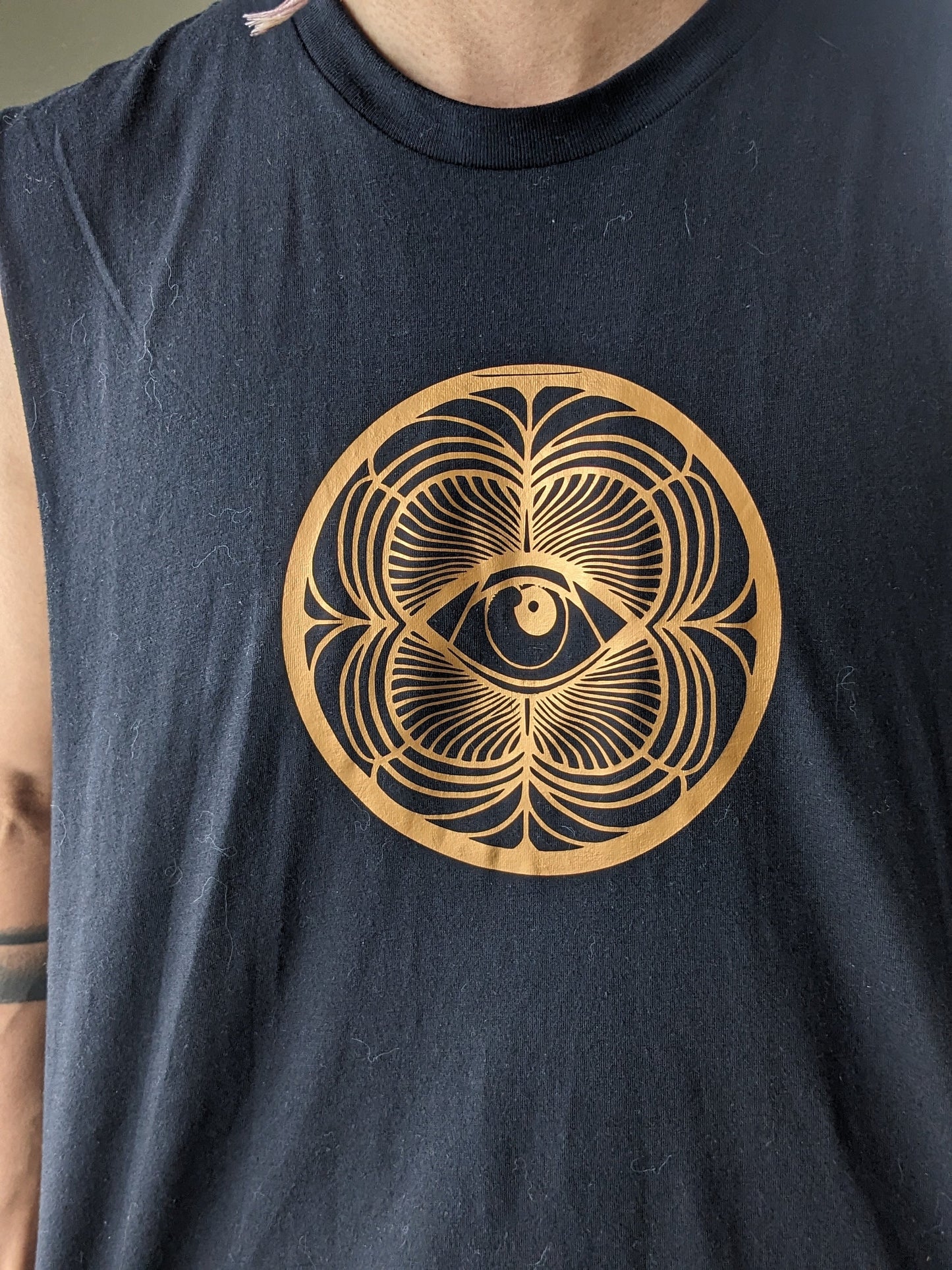Mystic Ouroboros Eye Cut Off Tank