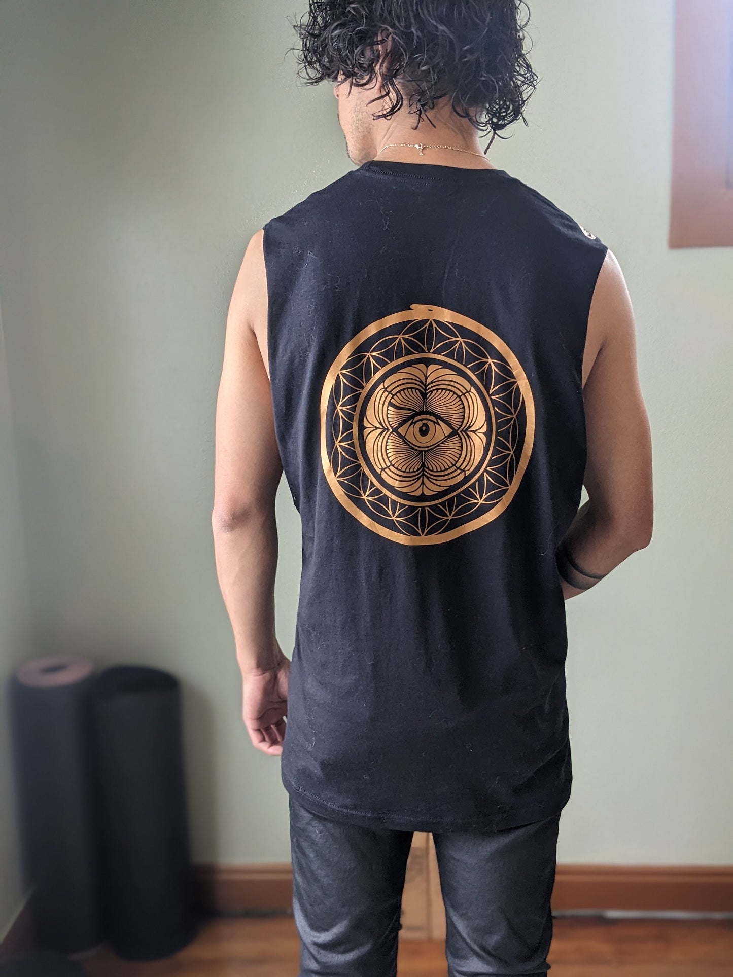 Mystic Ouroboros Eye Cut Off Tank