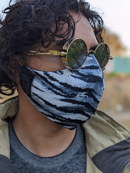 Zebra Print Face Mask