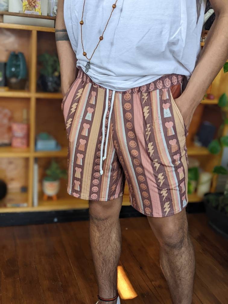 Retro Boho Drawstring Summer Shorts