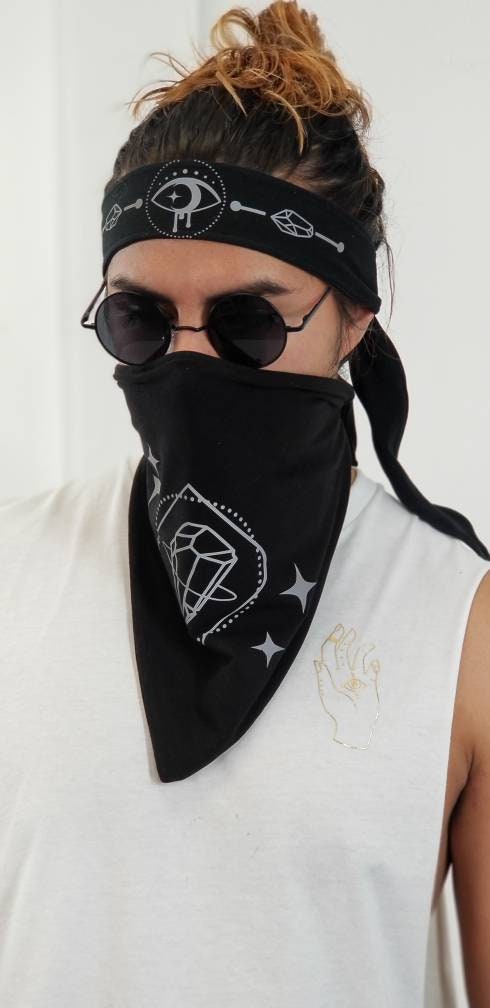 Reflective Dripping Eye Headband: Psychedelic Rave Festival Accessory