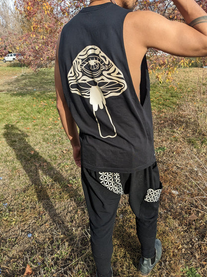 Reflective Mushroom Muscle Tank
