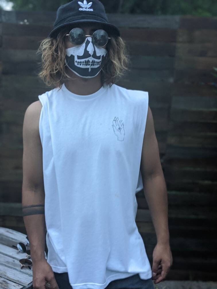 Reflective Moon Phase Muscle Tank