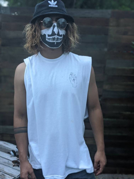 Reflective Moon Phase Muscle Tank