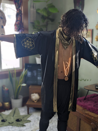 Yin Yang Festival Kimono: Sacred Geometry Cloak