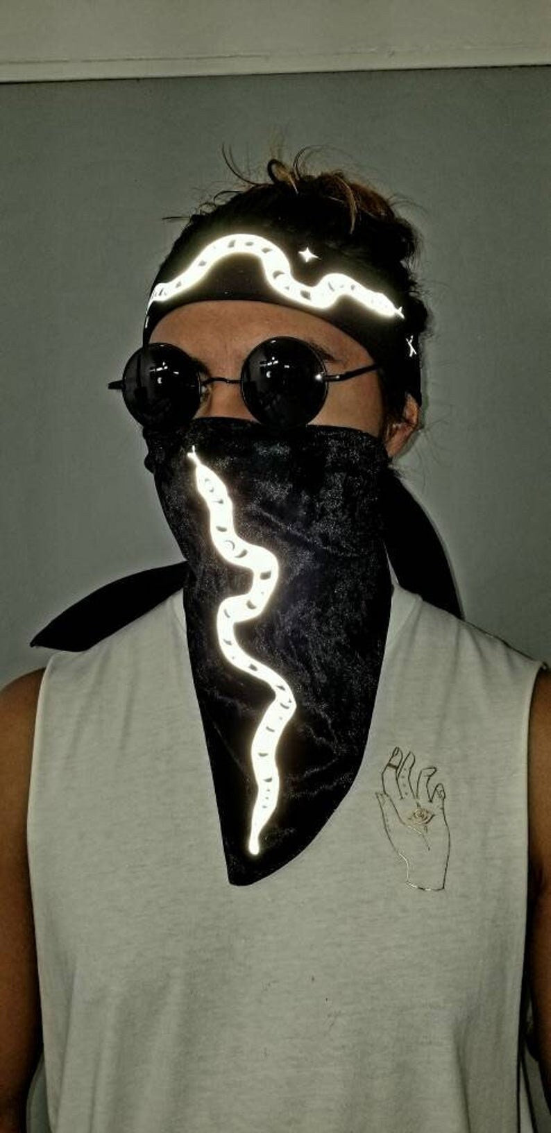 Reflective Snake Bandana