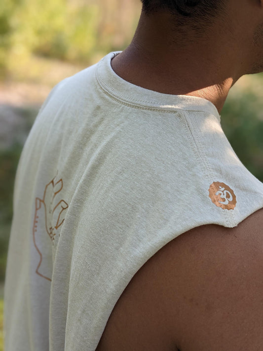 Mystic Sun Graphic Cut Off Shirt