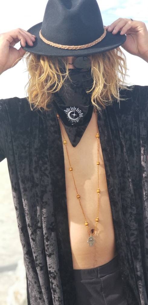 Reflective Moon Phases Festival Cloak