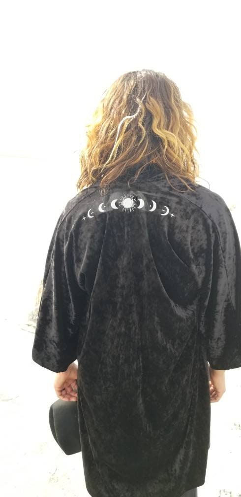 Reflective Moon Phases Festival Cloak