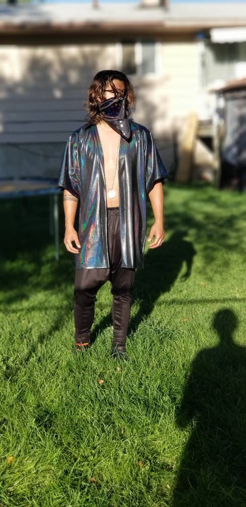 Men's Iridescent Rave Kimono
