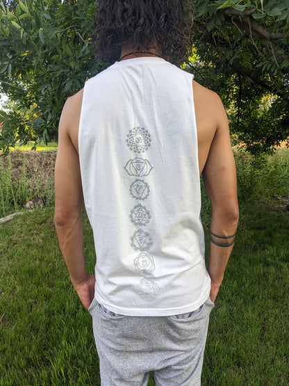 Reflective Chakra Cut Off Shirt