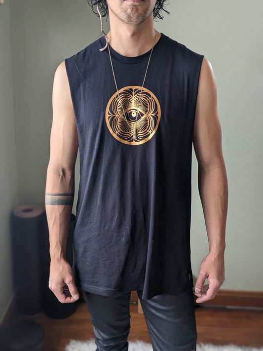 Mystic Ouroboros Eye Cut Off Tank
