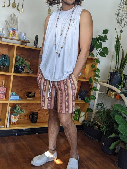 Retro Boho Drawstring Summer Shorts
