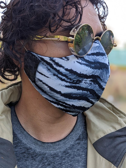 Zebra Print Face Mask