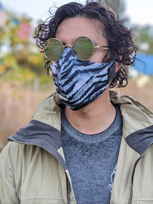 Zebra Print Face Mask