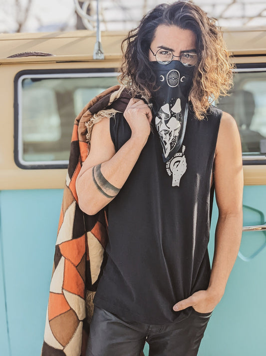 Reflective Mystic Mushroom Bandana