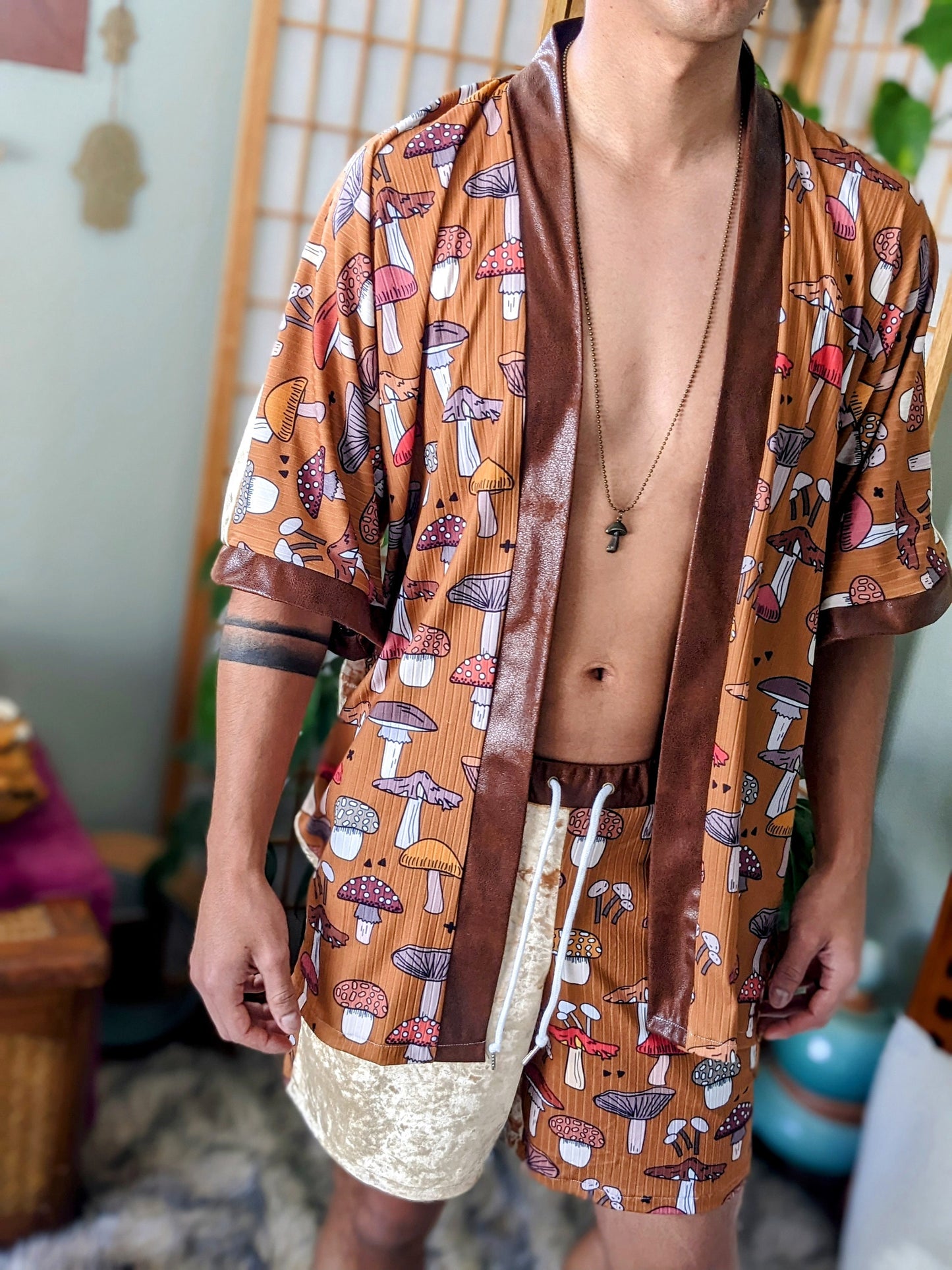 Retro Mushroom Kimono