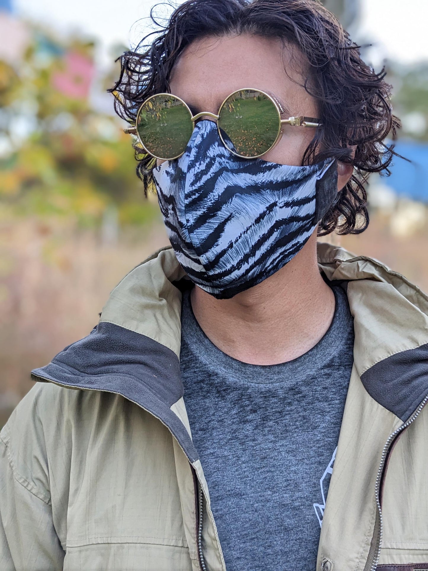 Zebra Print Face Mask