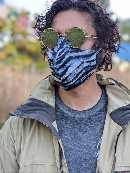Zebra Print Face Mask
