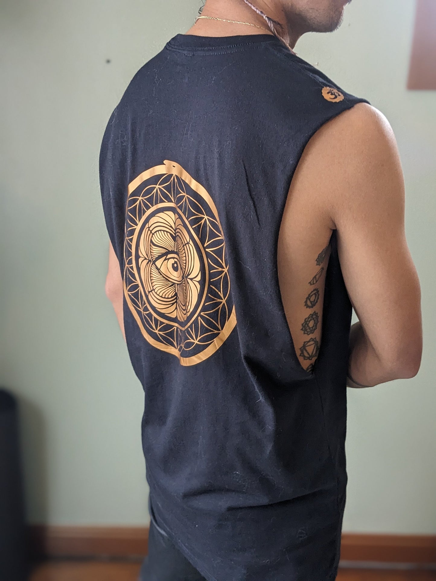 Mystic Ouroboros Eye Cut Off Tank