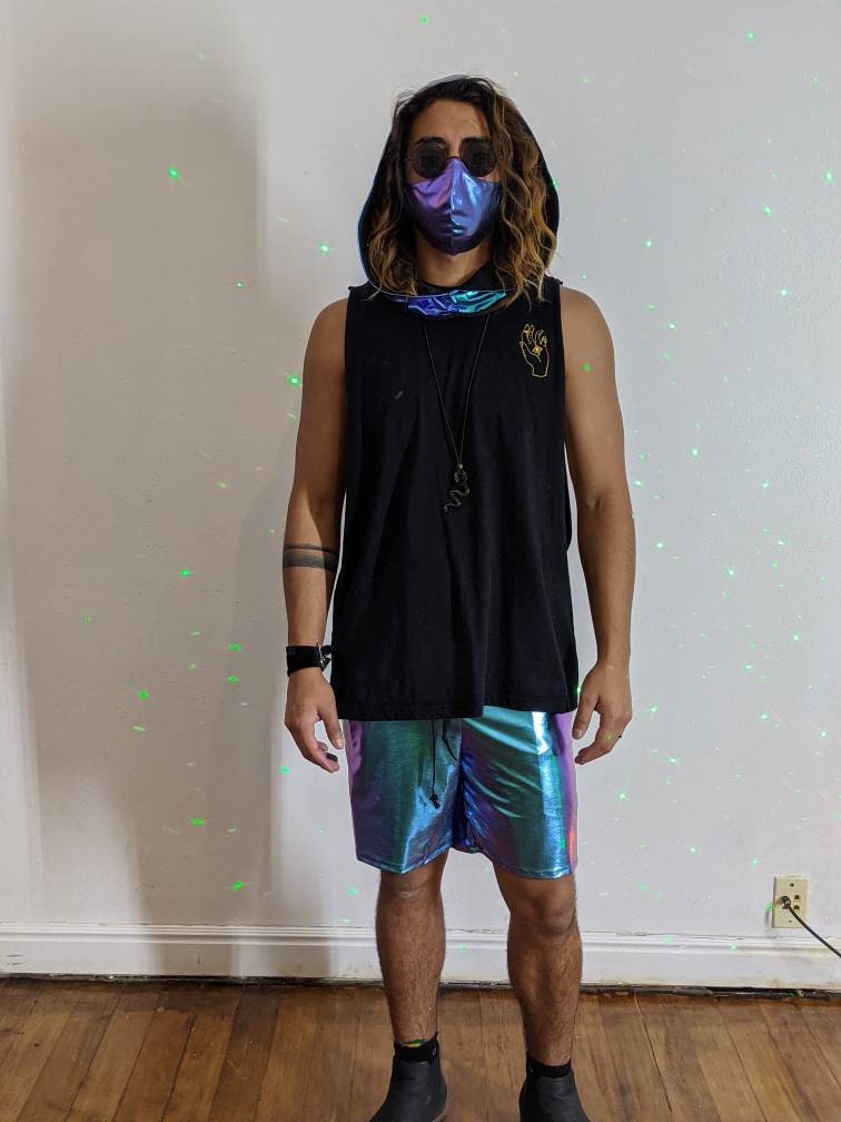 Electric Blue Drawstring Shorts