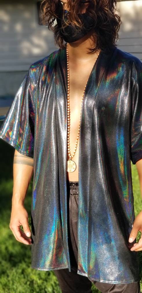 Men's Iridescent Rave Kimono