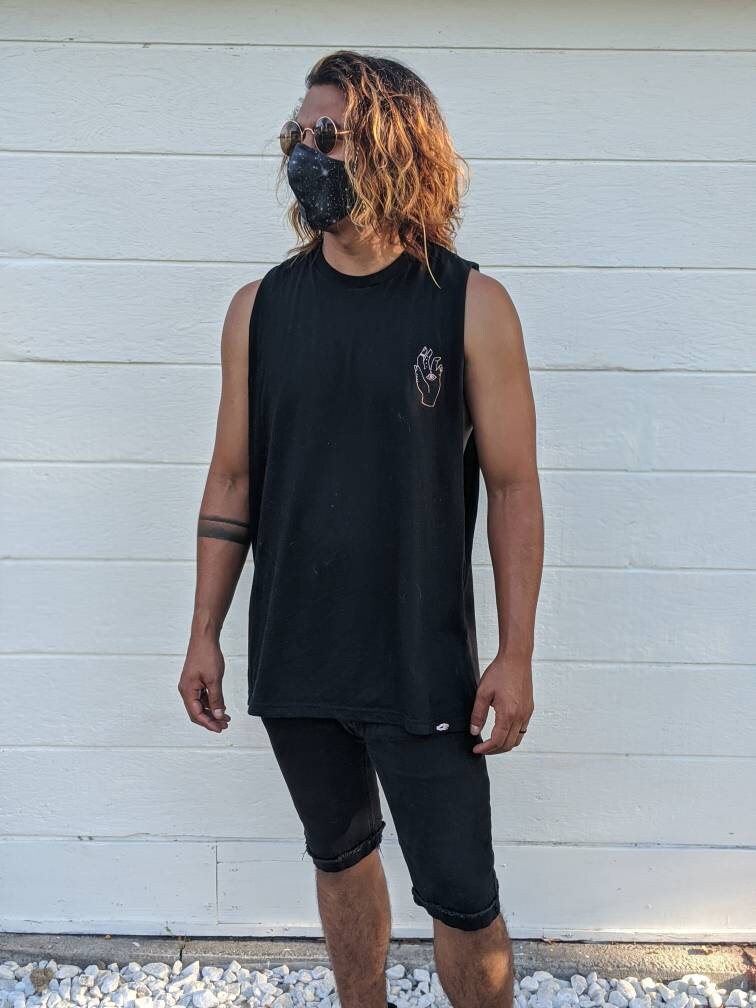 Mystic Sun Graphic Cut Off Shirt