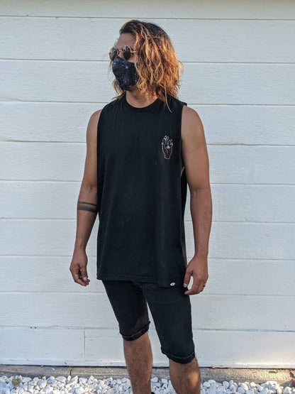 Mystic Sun Graphic Cut Off Shirt