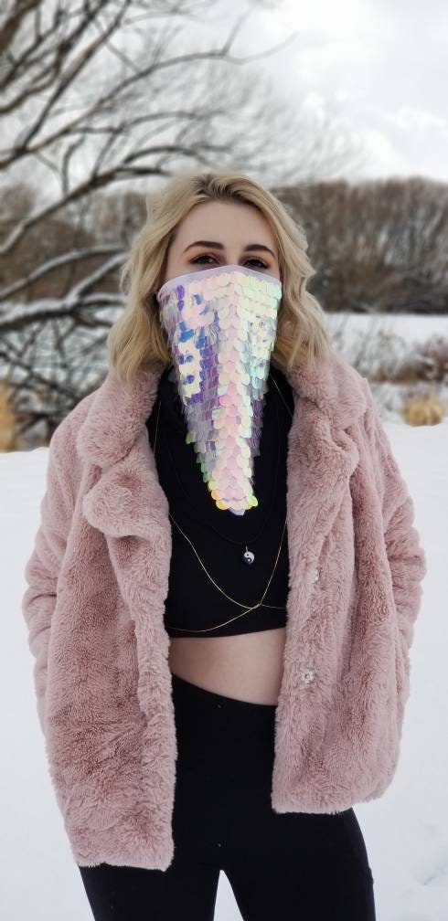 Holographic Sequin Bandana