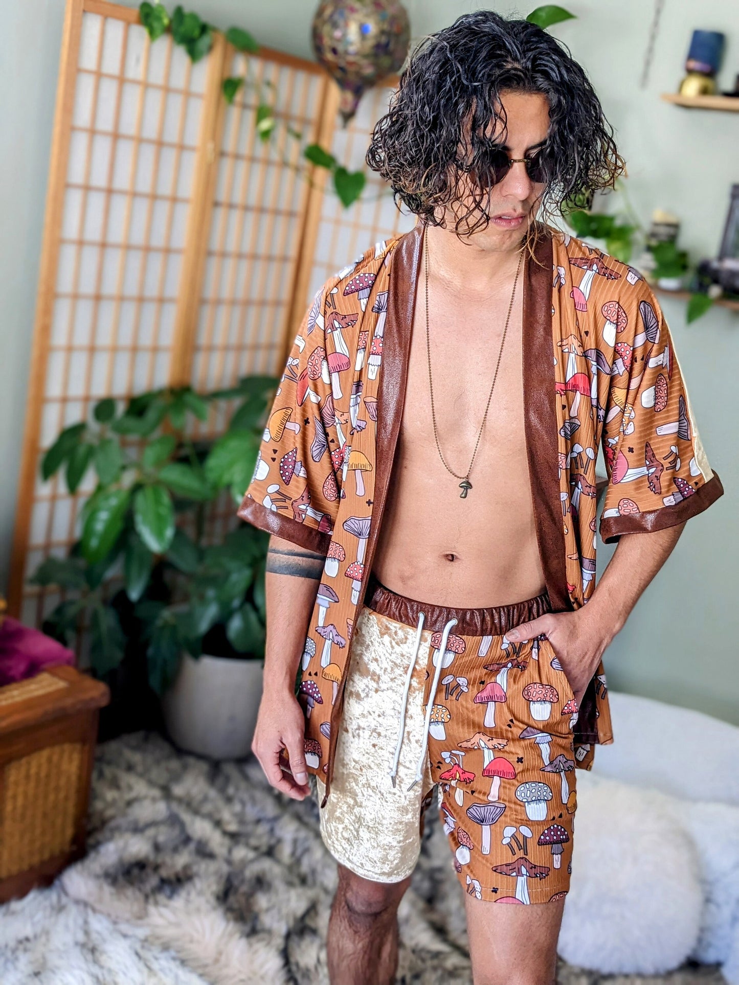 Retro Mushroom Kimono