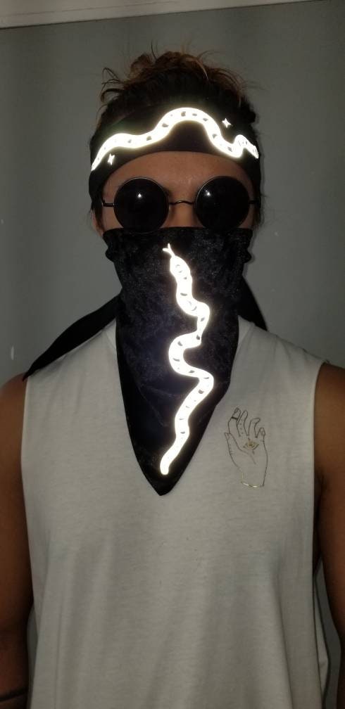 Reflective Snake Headband