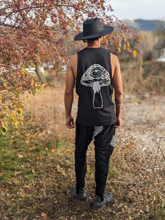 Reflective Mushroom Muscle Tank
