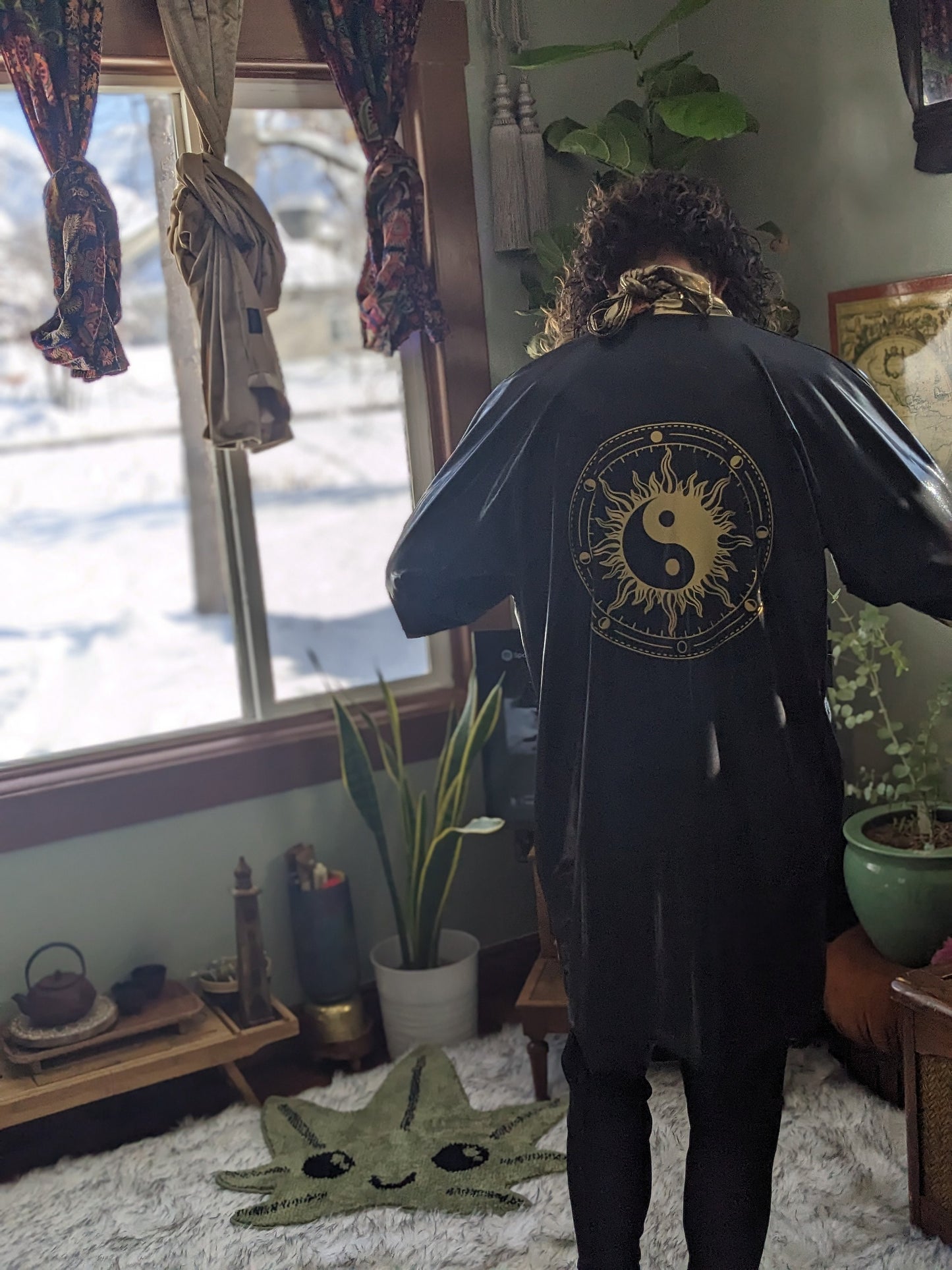 Yin Yang Festival Kimono: Sacred Geometry Cloak