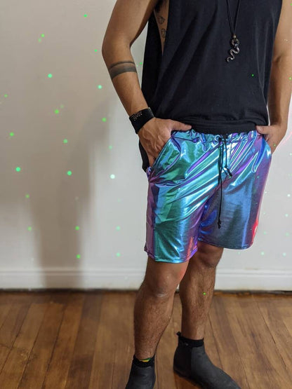 Electric Blue Drawstring Shorts