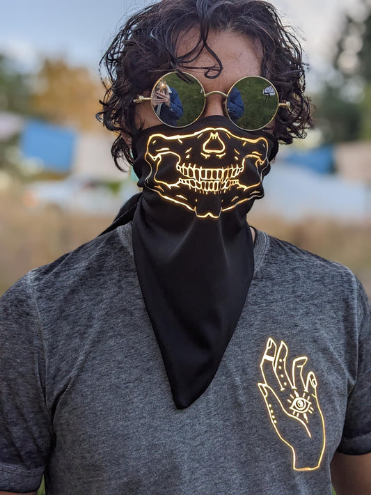 Reflective Skull Bandana