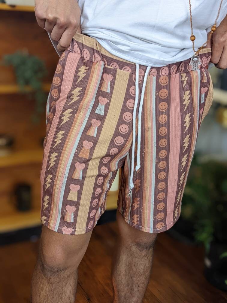 Retro Boho Drawstring Summer Shorts