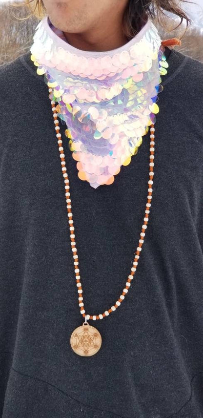 Holographic Sequin Bandana: Rave Festival Face Mask