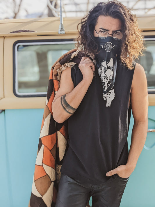 Reflective Mystic Mushroom Bandana