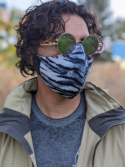 Zebra Print Face Mask